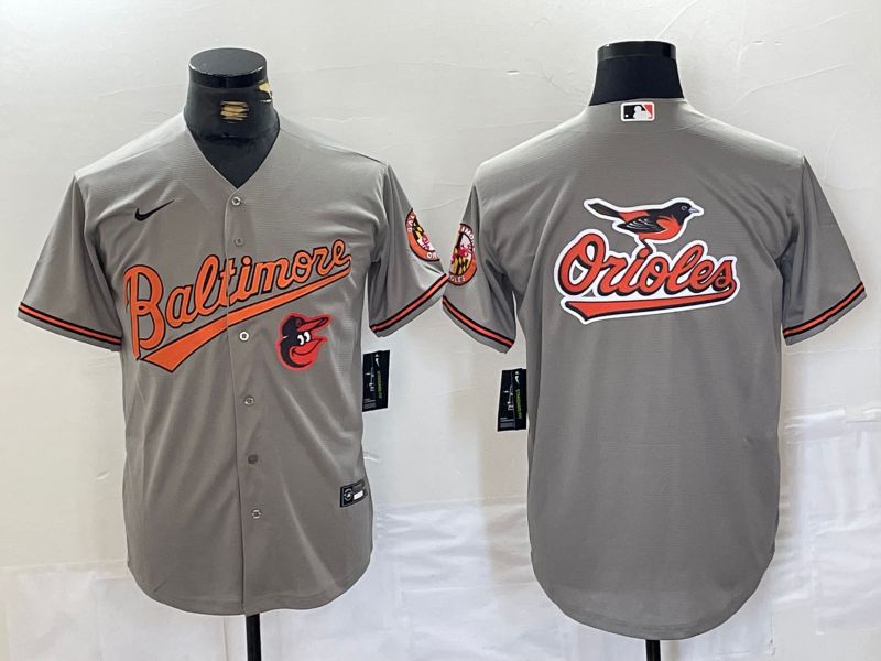 Men Baltimore Orioles Blank Grey Game 2024 Nike MLB Jersey style 6